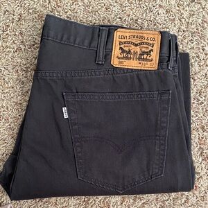 Levi’s 505 Vintage Regular Fit  Dark Grey Jeans 38 x 32